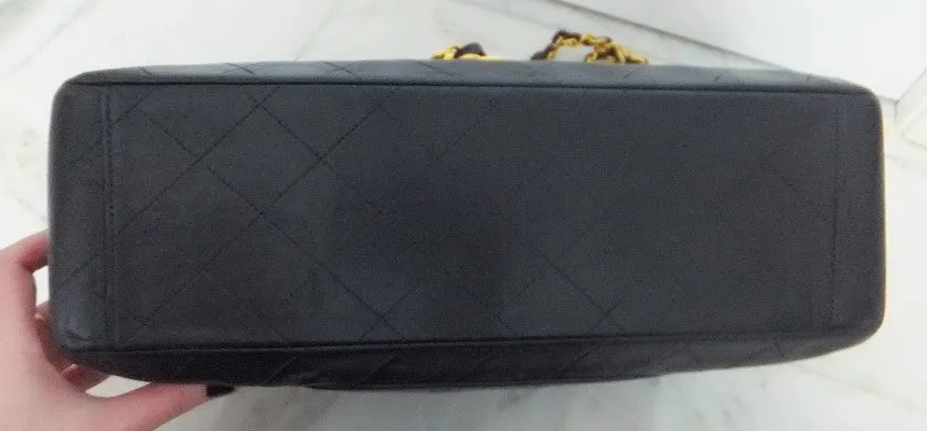 Authentic Chanel Vintage Navy XXL Maxi Jumbo
