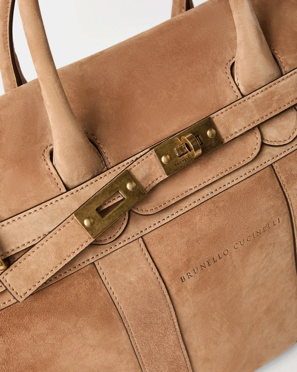 Biscotto Calfskin Country Bag