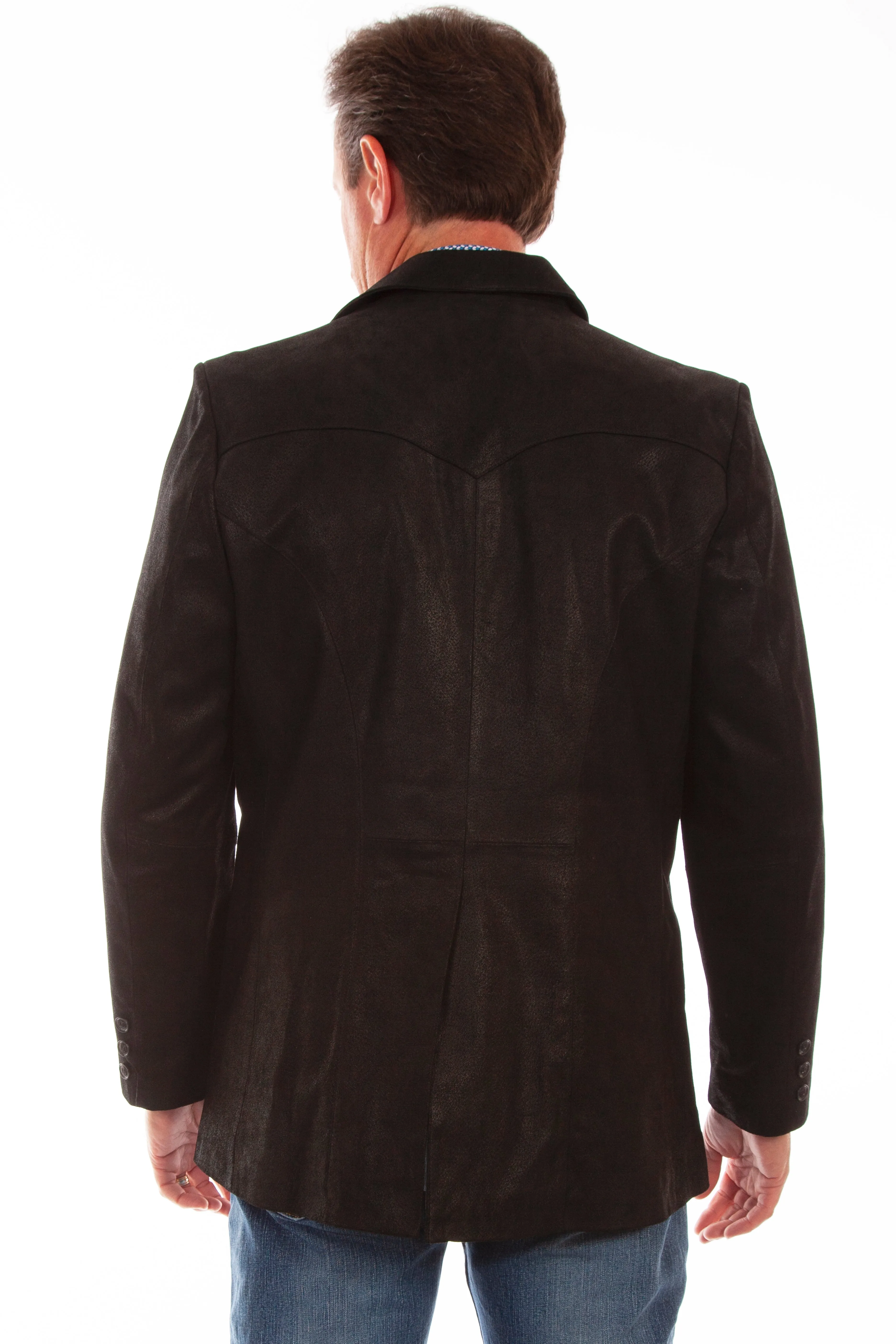 Blazer, Men's Western Boar Suede Blazer - Style 602