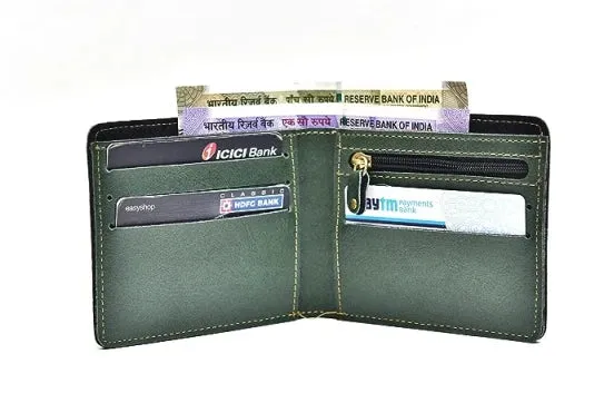 Customized Men's Wallet and Belt - Green