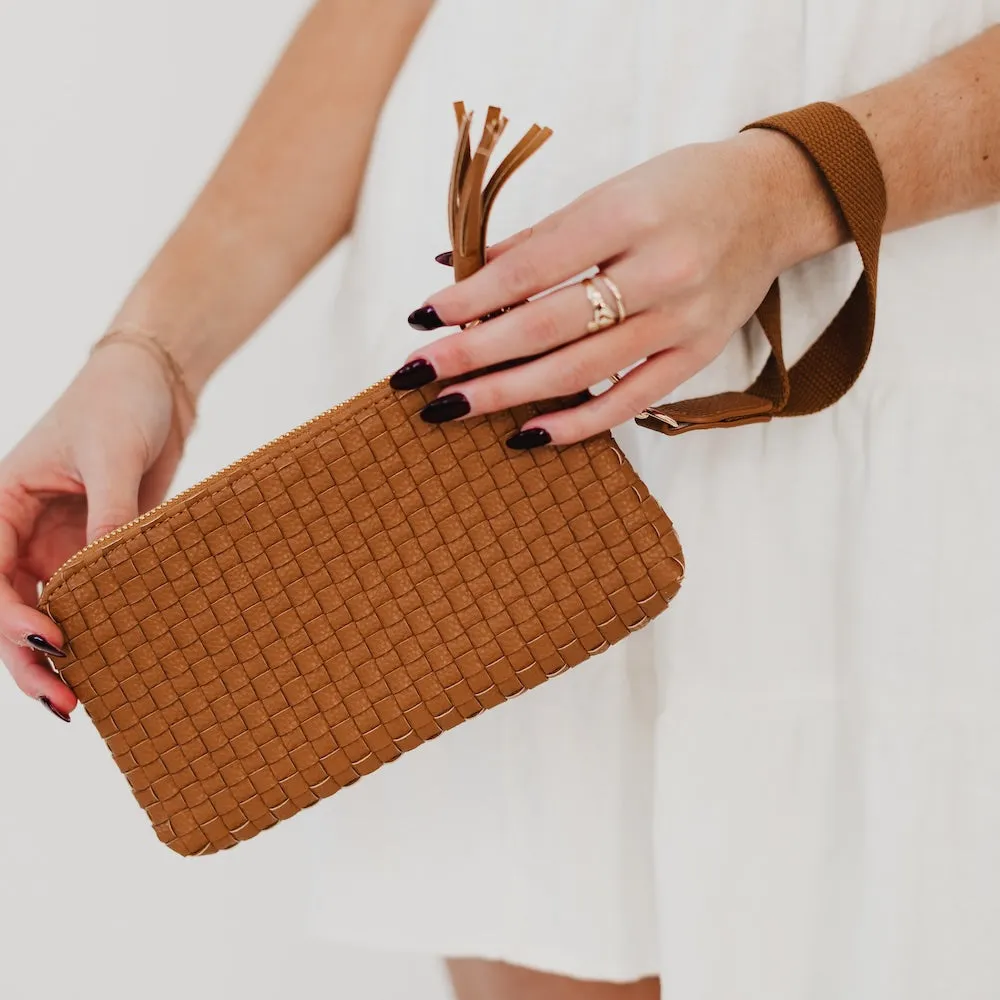 Emma Woven Clutch Wristlet by Pretty Simple