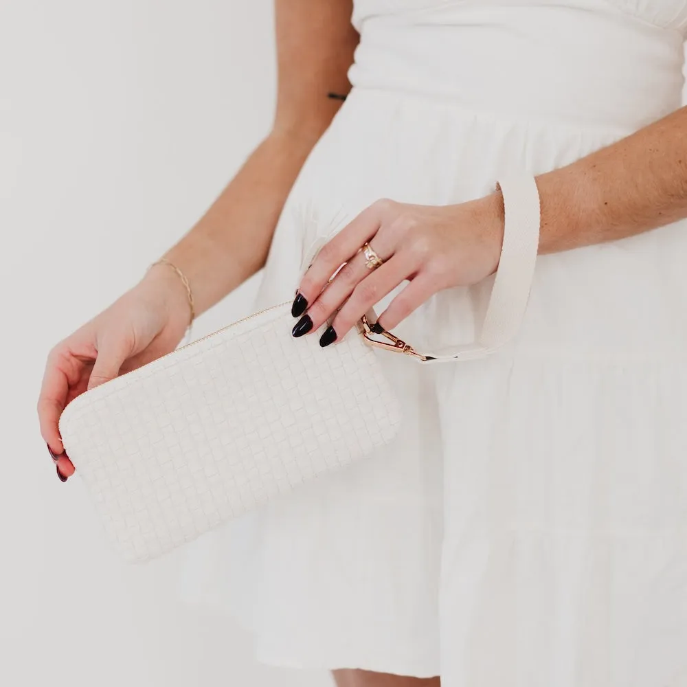 Emma Woven Clutch Wristlet by Pretty Simple