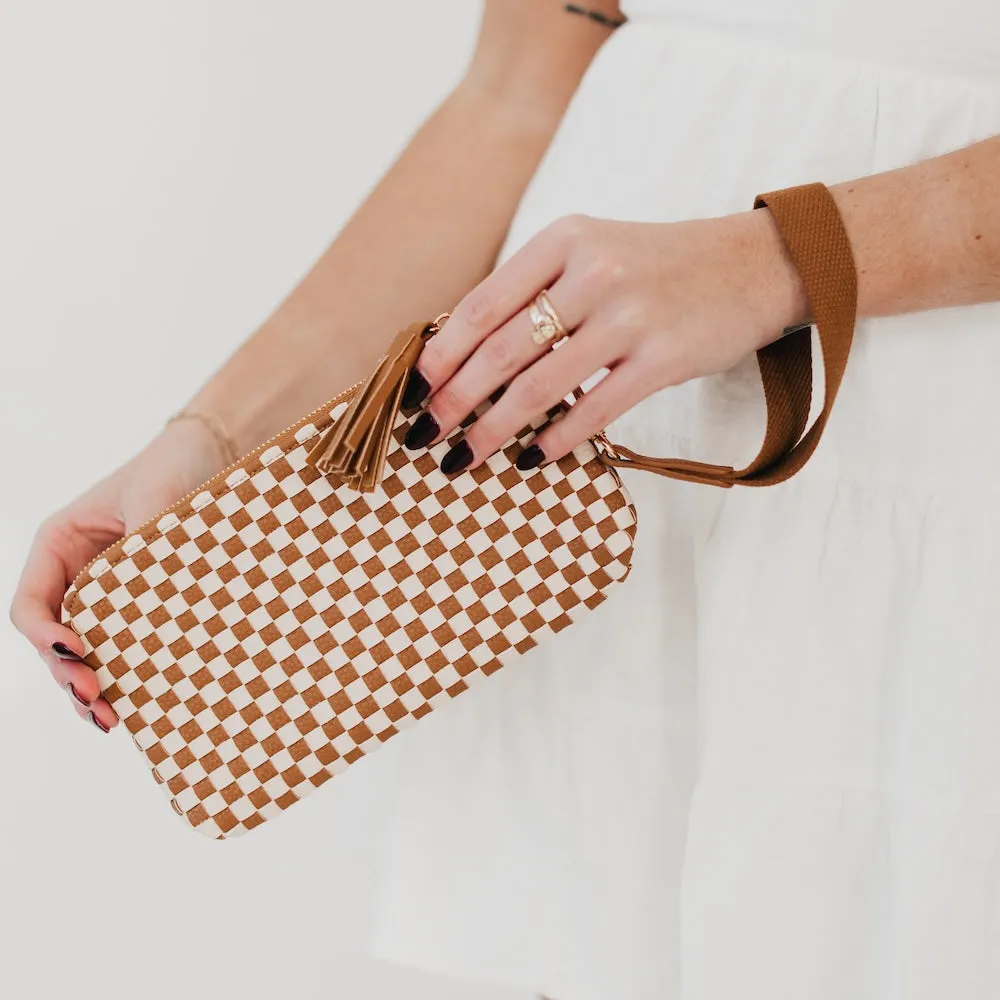 Emma Woven Clutch Wristlet by Pretty Simple