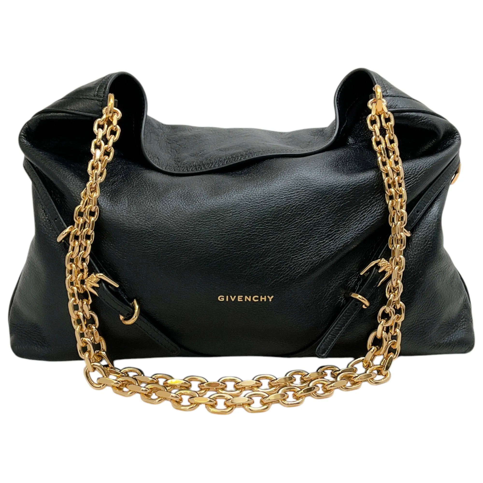 Givenchy Black Leather Voyou Chain Bag
