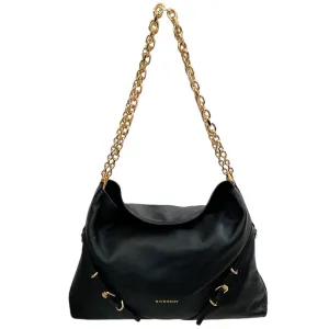 Givenchy Black Leather Voyou Chain Bag