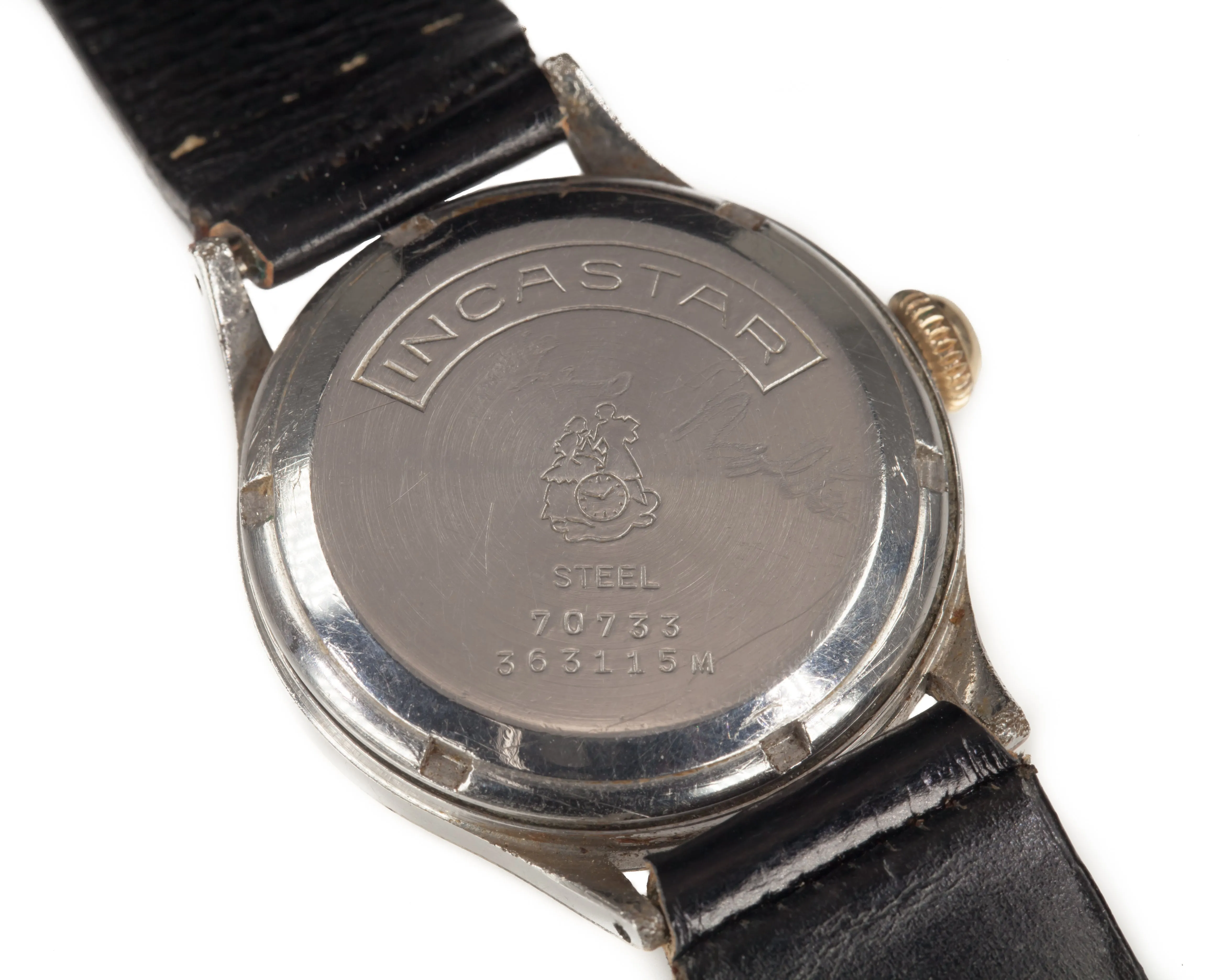 Hamilton 14k Yellow Gold Vintage Men's Hand-Winding Watch w/ Leather Band