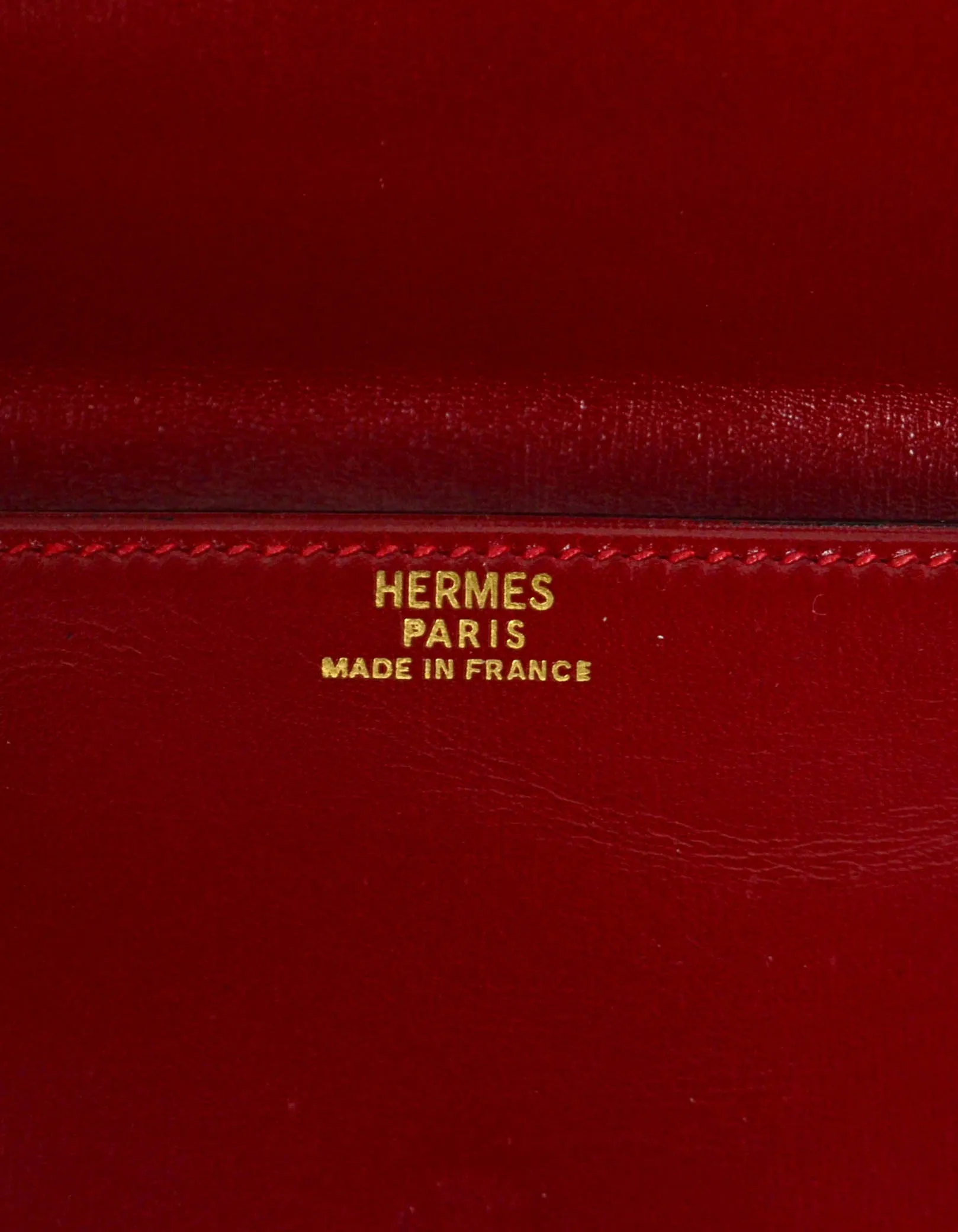Hermes Red Box Leather Multisnap Wallet - AS IS