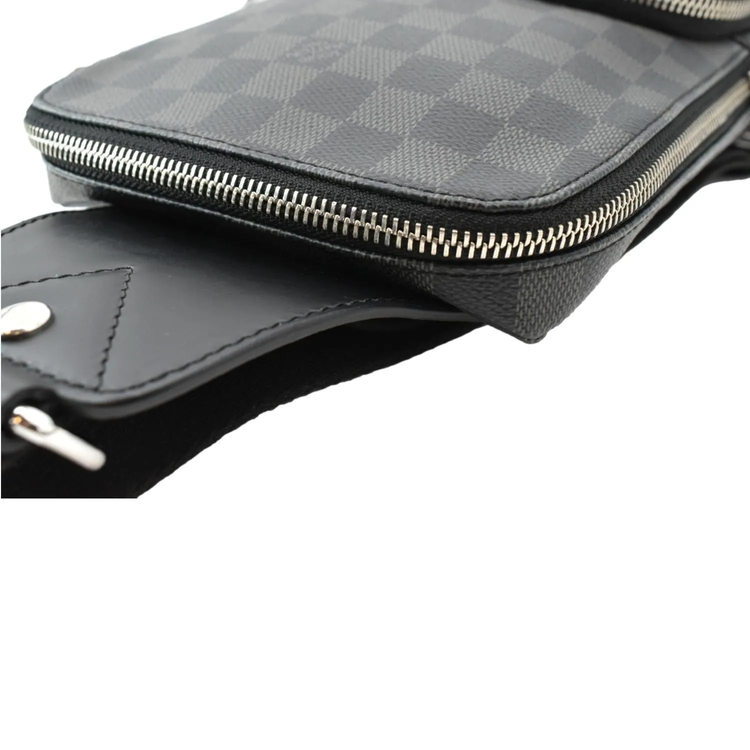 LOUIS VUITTON Avenue Sling Damier Graphite Backpack Bag Black