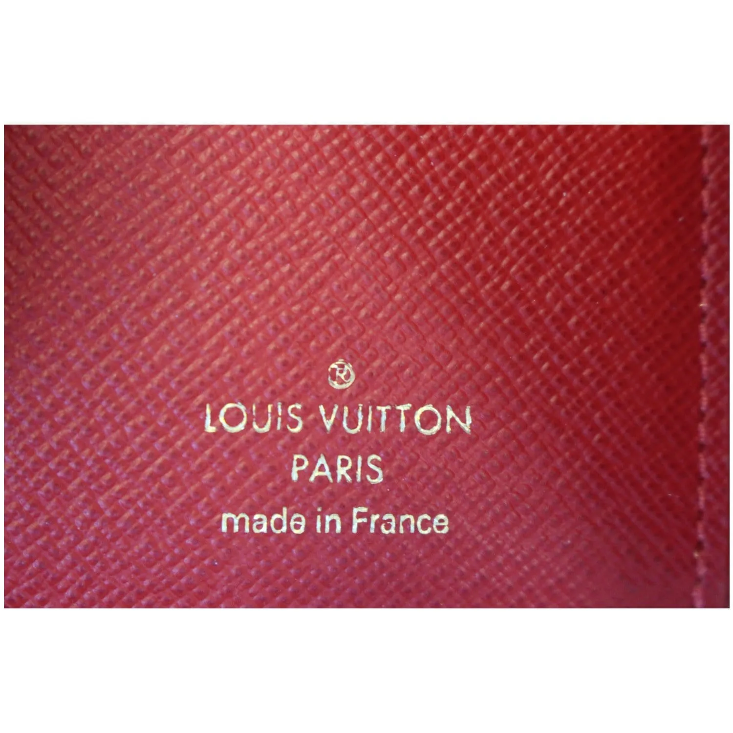 LOUIS VUITTON Victorine Damier Ebene Wallet Red
