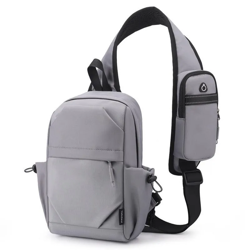 Men's Backpack Oxford Cloth Shoulder Chest Bag – Durable, Breathable, and Waterproof