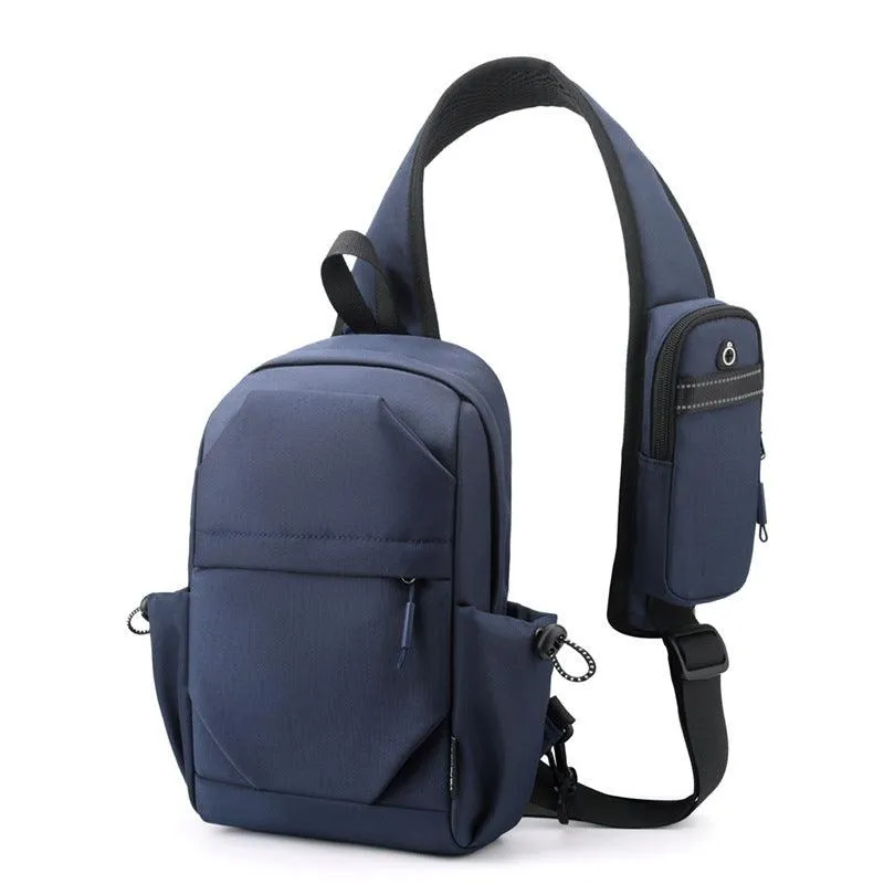 Men's Backpack Oxford Cloth Shoulder Chest Bag – Durable, Breathable, and Waterproof