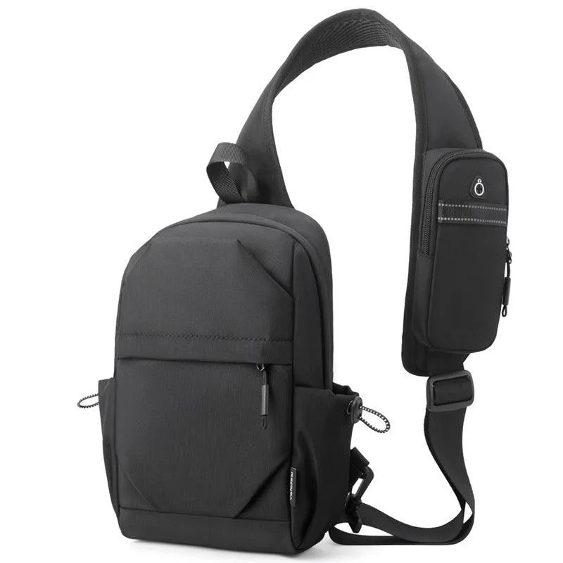 Men's Backpack Oxford Cloth Shoulder Chest Bag – Durable, Breathable, and Waterproof