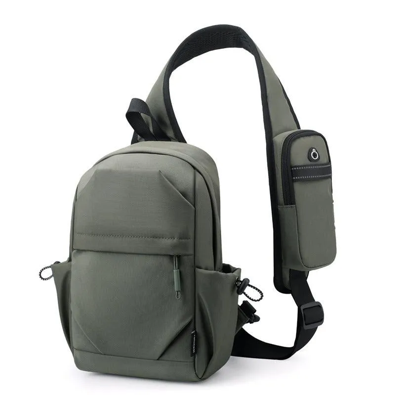 Men's Backpack Oxford Cloth Shoulder Chest Bag – Durable, Breathable, and Waterproof