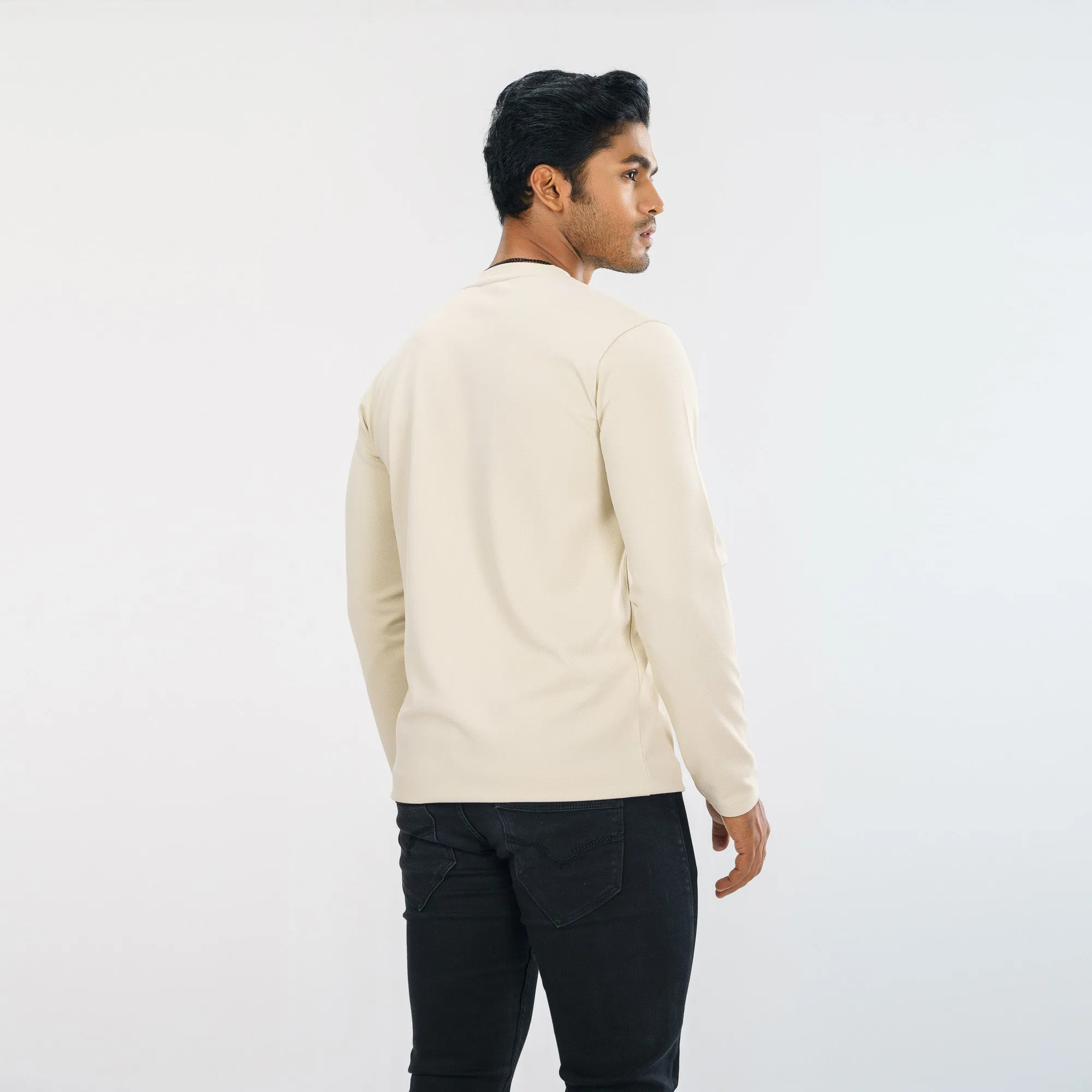 Mens Beige T-Shirt