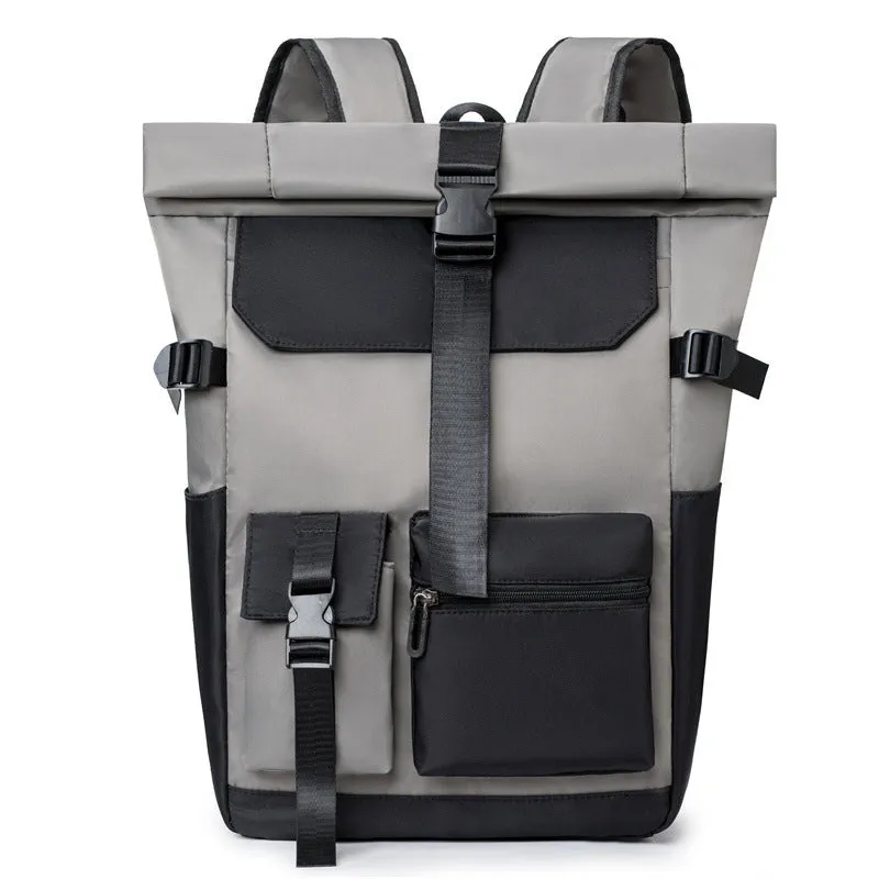 Men's Cover Simple Fashion Curved Edge Top Backpacks