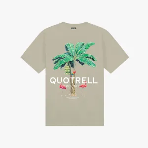 RESORT TEE | DARK BEIGE/WHITE