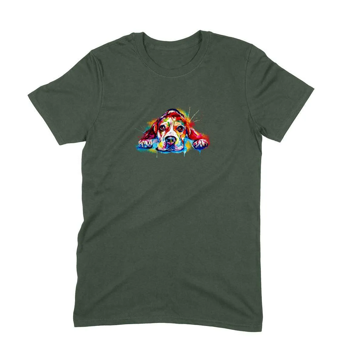 Round Neck T-Shirt (Men) - Droopy Dog Eyes (11 Colours)