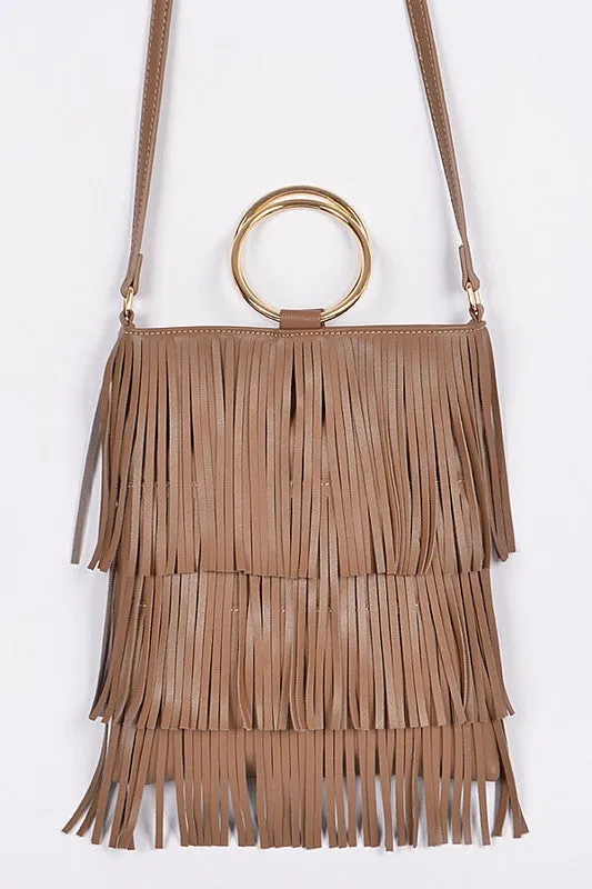 Tassel Drape Clutch