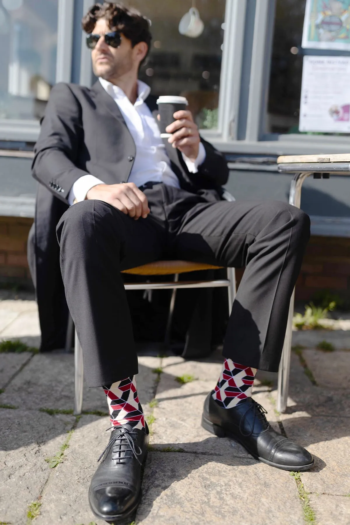 Vertex Men's Organic Cotton Socks | Red